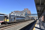 LIRR Train # 6551 arriving into the station with C3 BIlevel Cab Car # 5007 leading 